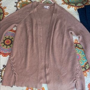 Pink cardigan